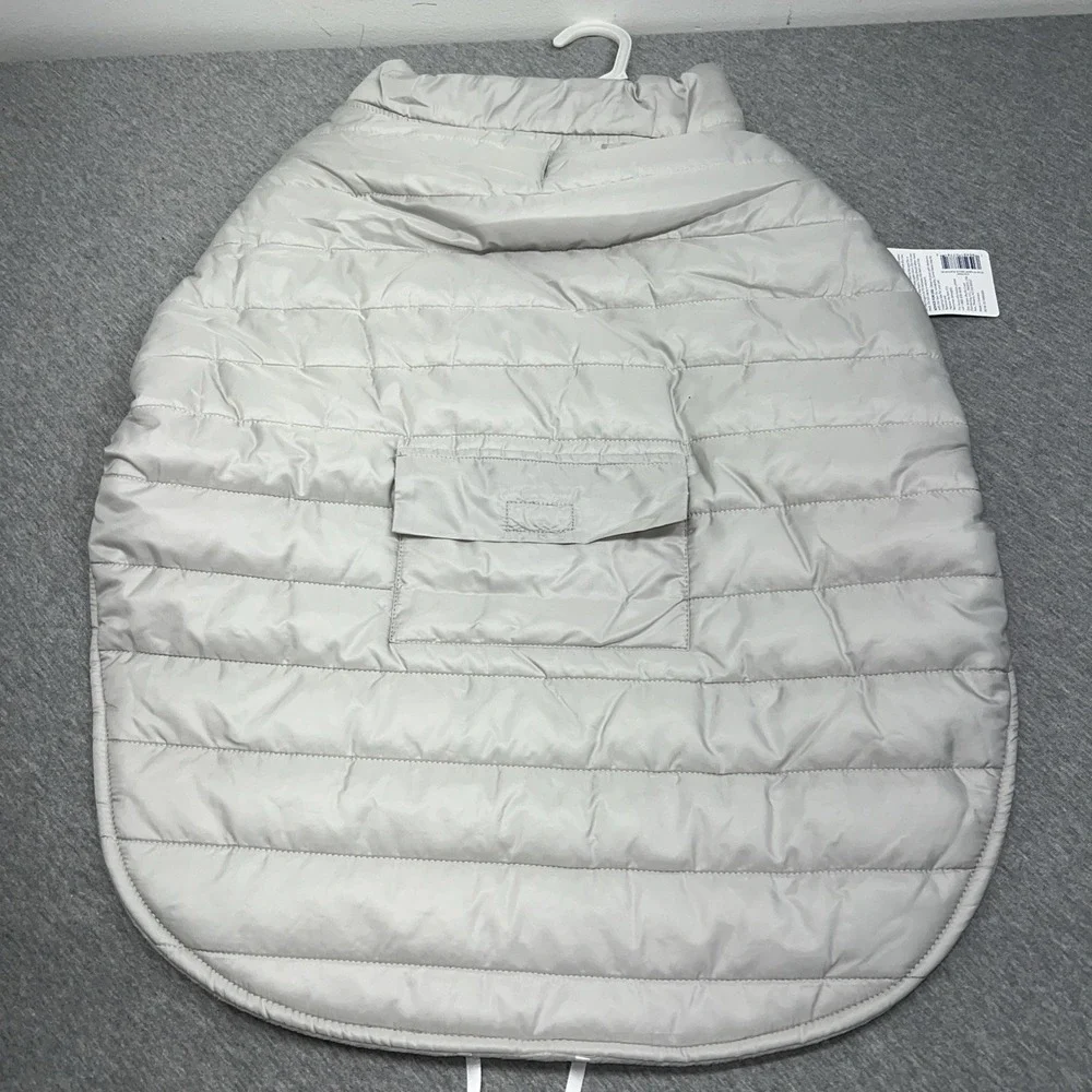 Top Paw Gray Value Puffer Dog Coat Jacket X Large Fleece Lined Pet Apparel